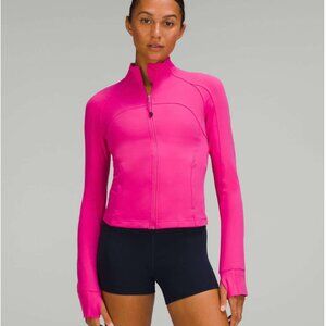 Lululemon Nulu Sonic Pink Define Cropped Jacket Size 6
